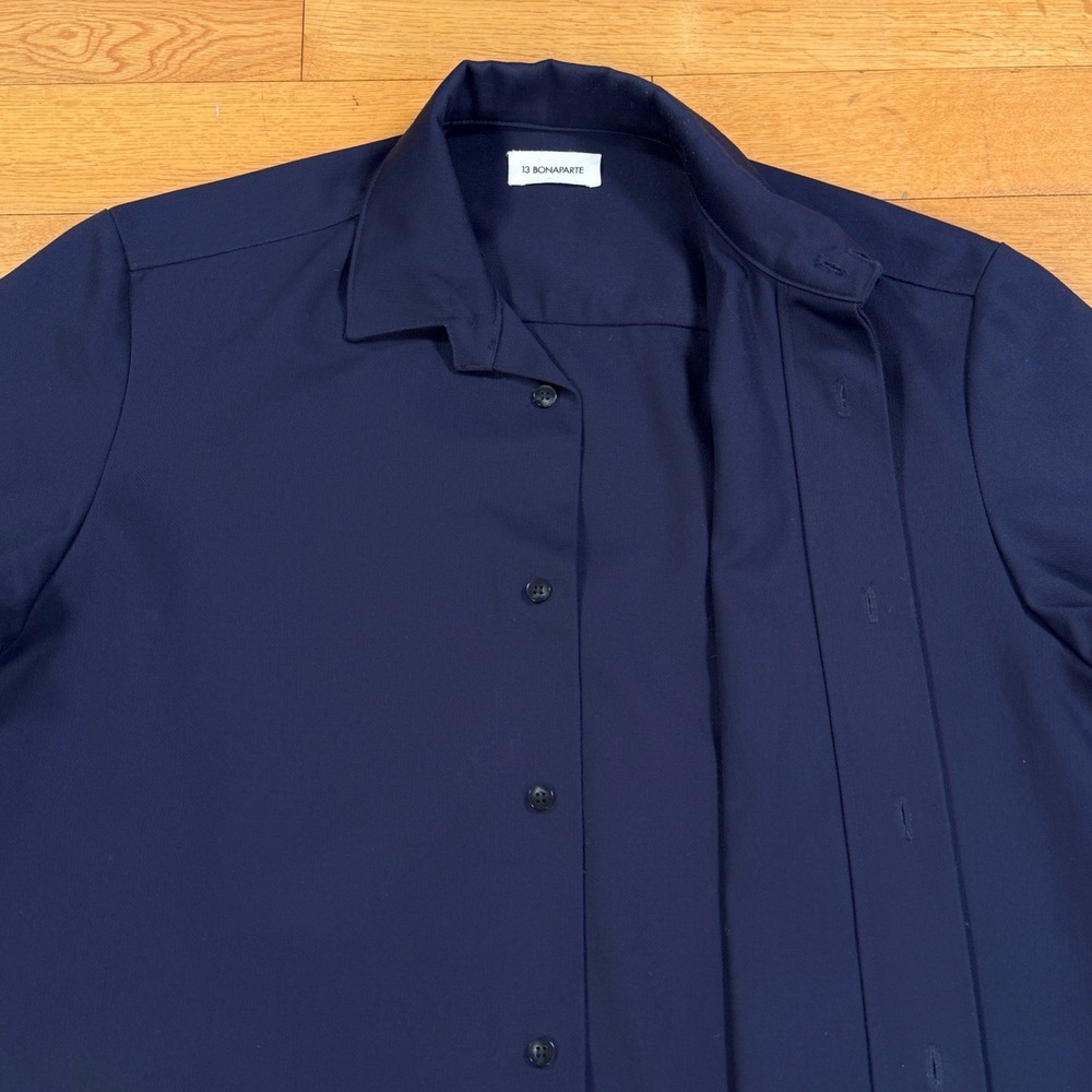 13 Bonaparte Navy Blue Medium‎ Chore Jacket Overshirt Mens French Workwear - Picture 2 of 10